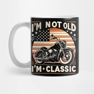 Vintage Motorcycle Biker Dad I'M not Old I'm Classic Mug